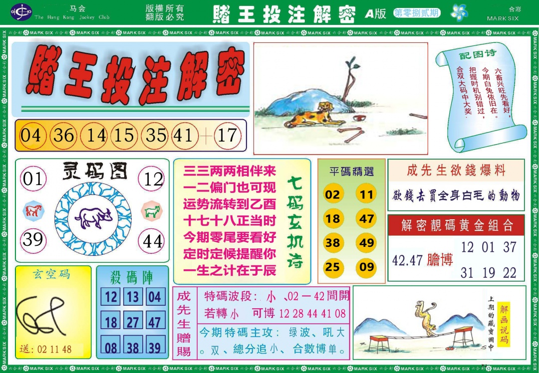 082期赌王投注解密[图]